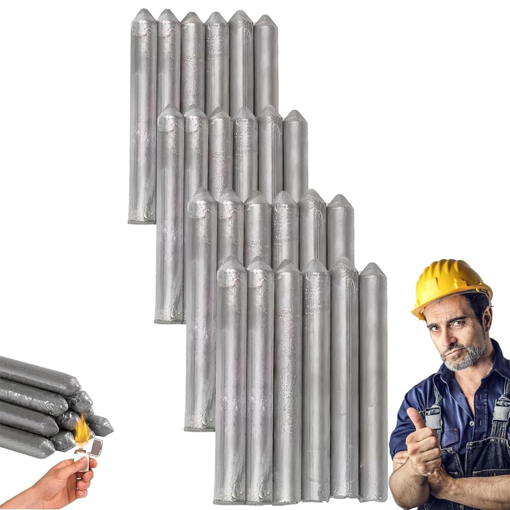 Low Temperature Universal Welding Rod, 2026 New Metal Universal Low Temperature Easy Melt Welding Rods, Lighter Welding Rod,Easy Welding Rods for Metal Welding,Aluminum Welding Rods (24 Pcs)