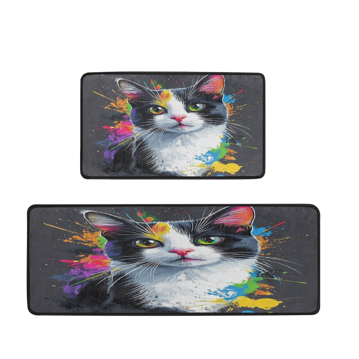 Tapetes de cocina antideslizantes con diseño de gato para dar vida a tu hogar