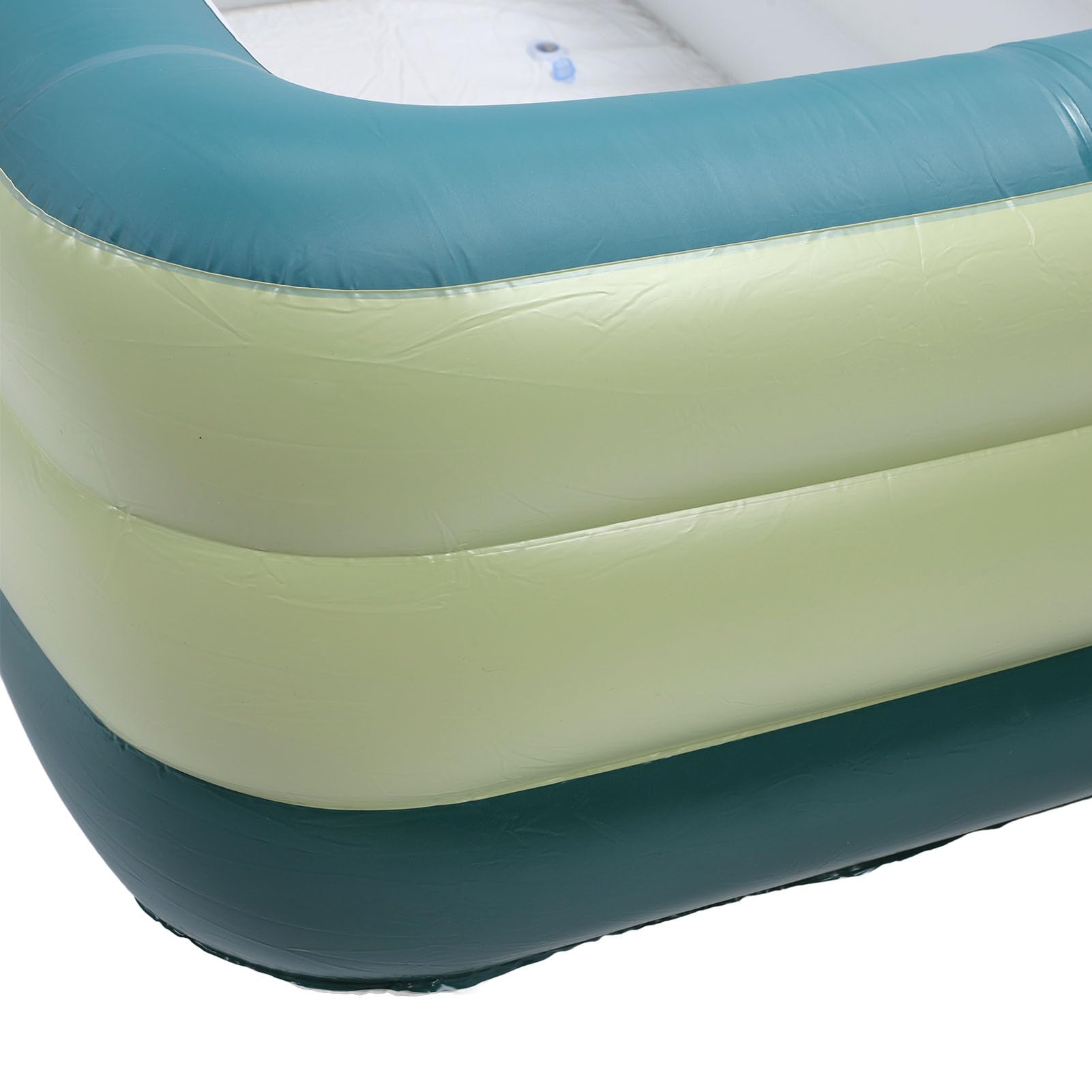 Aufblasbarer Pool, PVC verdickter Kinderpool mit großer Kapazität, Faltbarer Tragbarer Oberirdischer Pool für Garten & Outdoor, Familien Pool für Kinder & Erwachsene