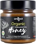 ONEROOT Organic Infused Miel (p/Ceylan cannelle) - Miel bio canadien pur 300g | Non-OGM