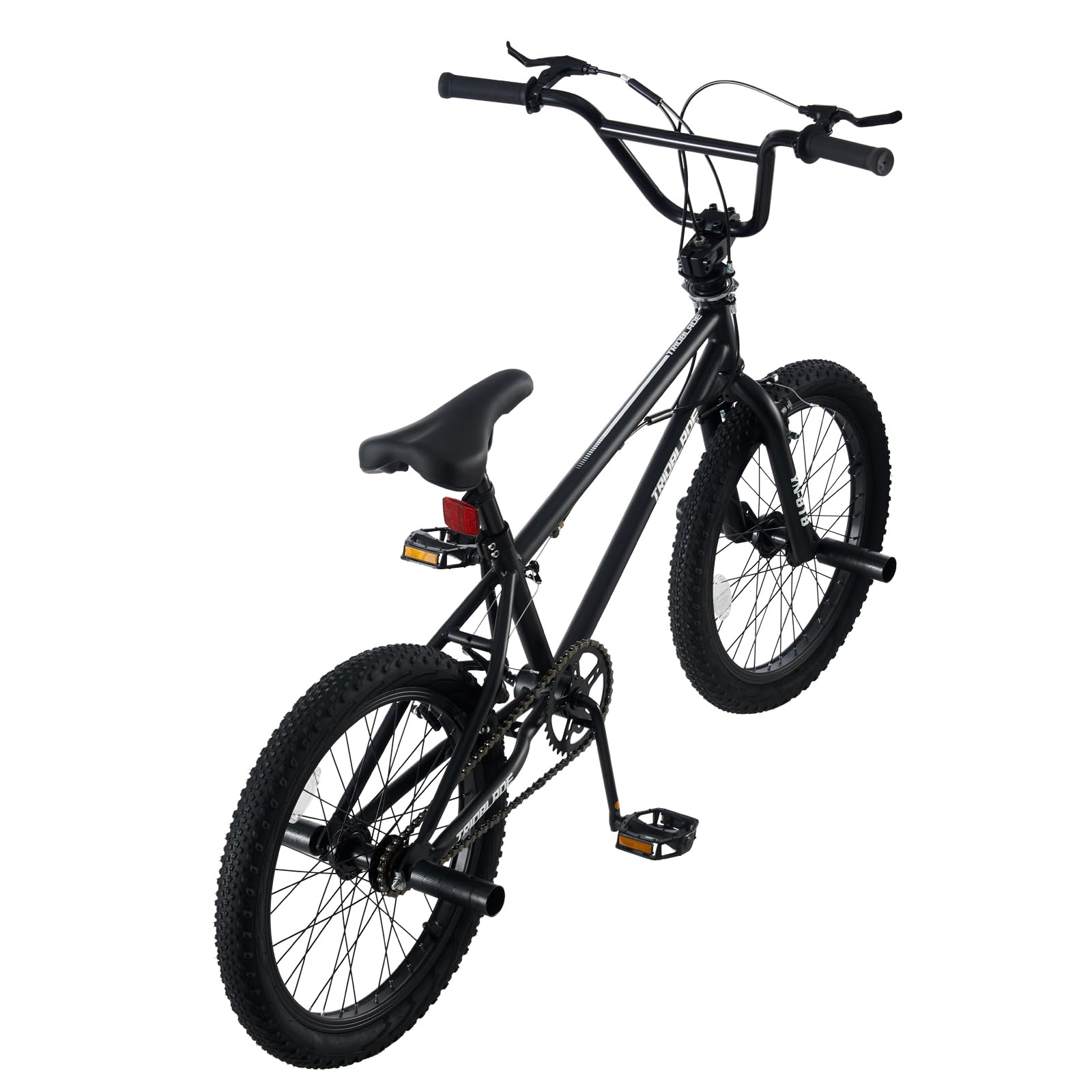 LSLIFE 20 Zoll BMX Bike für Jungen Mädchen & Erwachsene Freestyle BMX Fahrrad mit 360 Grad Rotierendem Lenker U-Brake, Professionelles Stunt Bike für Jugendliche Erwachsene Street Park