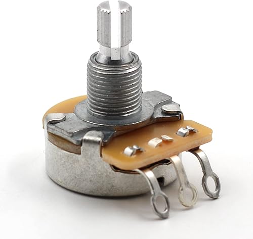 Miniatura 4 de The Art of Tone Kit de piezas de guitarra eléctrica: Audio Taper CTS 500k Pot: Juego de 4 (4X) eje dividido, reemplazo para potenciómetro Fender