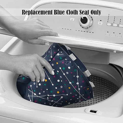 Miniatura 4 de Almohadilla de repuesto para Fisher-Price Astro-Kitty Jumperoo GPT46  Centro de actividades de salto para bebé  Asiento de tela azul de repuesto