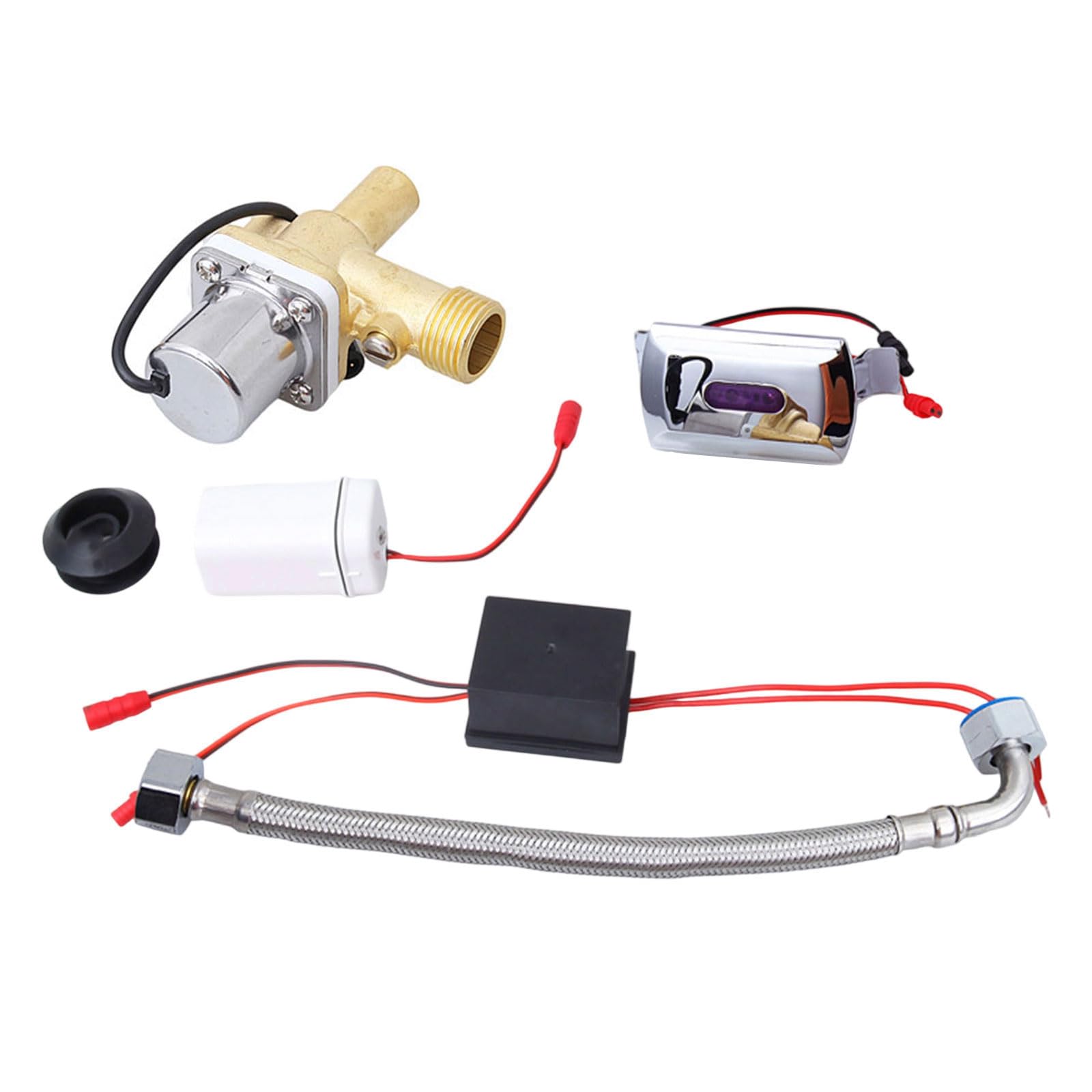 Automatic Urinal Sensors Flushing Device Concealed Wall Mount Sensors Toilet Urinal Flusher Solenoid Gate Enduring for Toilets Touchless Tanks