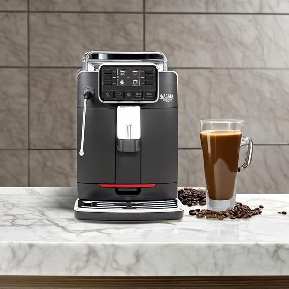 Gaggia Cadorna Barista Plus Super Automatic Espresso Machine, Black, Medium