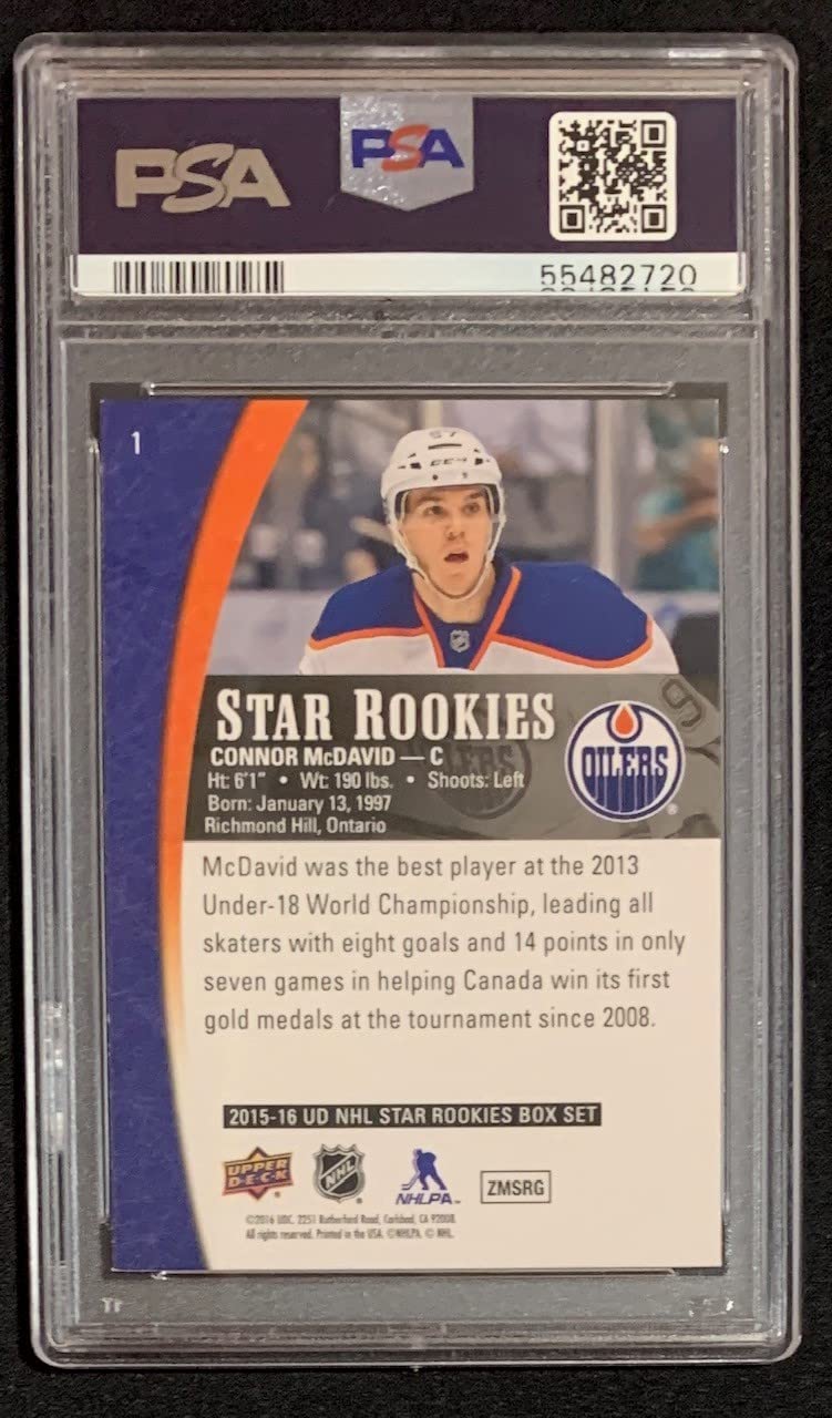 Amazon.com: Connor McDavid 2015 Upper Deck Star Rookies #1 Hockey Card