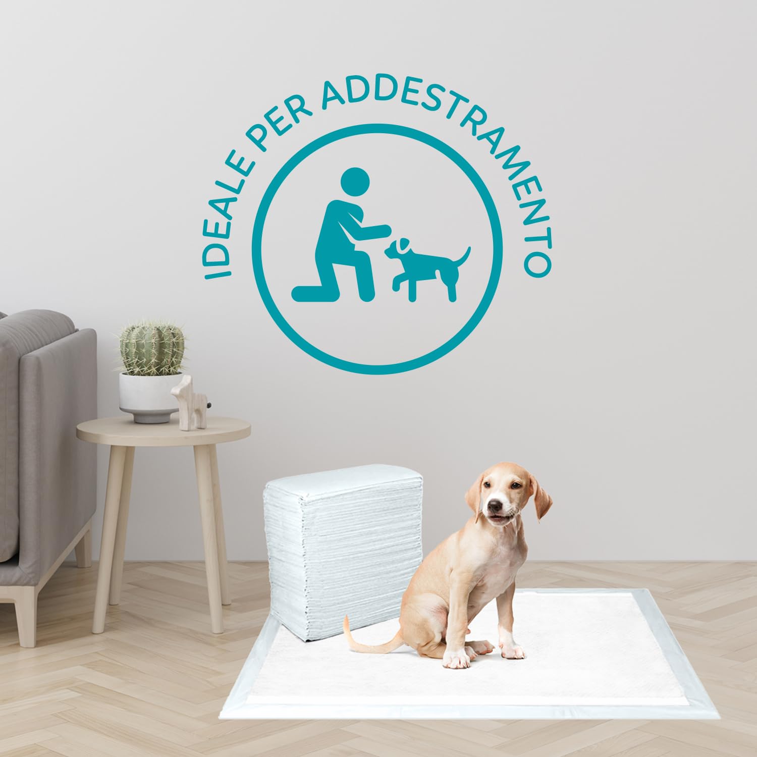 AQPET Tappetini igienici assorbenti Traverse per Animali Domestici Cuccioli Pannolini per Cane, 60x90 cm, 200 Pezzi