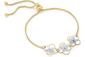 Forget Me Not Bracelet - KBFORU Handmade Pressed Flower Bracelet
