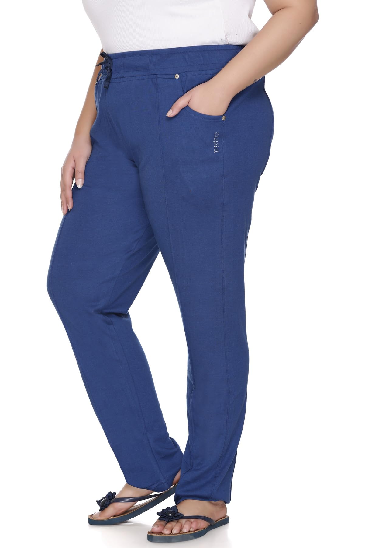 Women Regular Fit Cotton Track Pants,Comfortable Lower,Trouser,Sports Joggers,Night n Gym Wear Lounge Pant for Ladies
