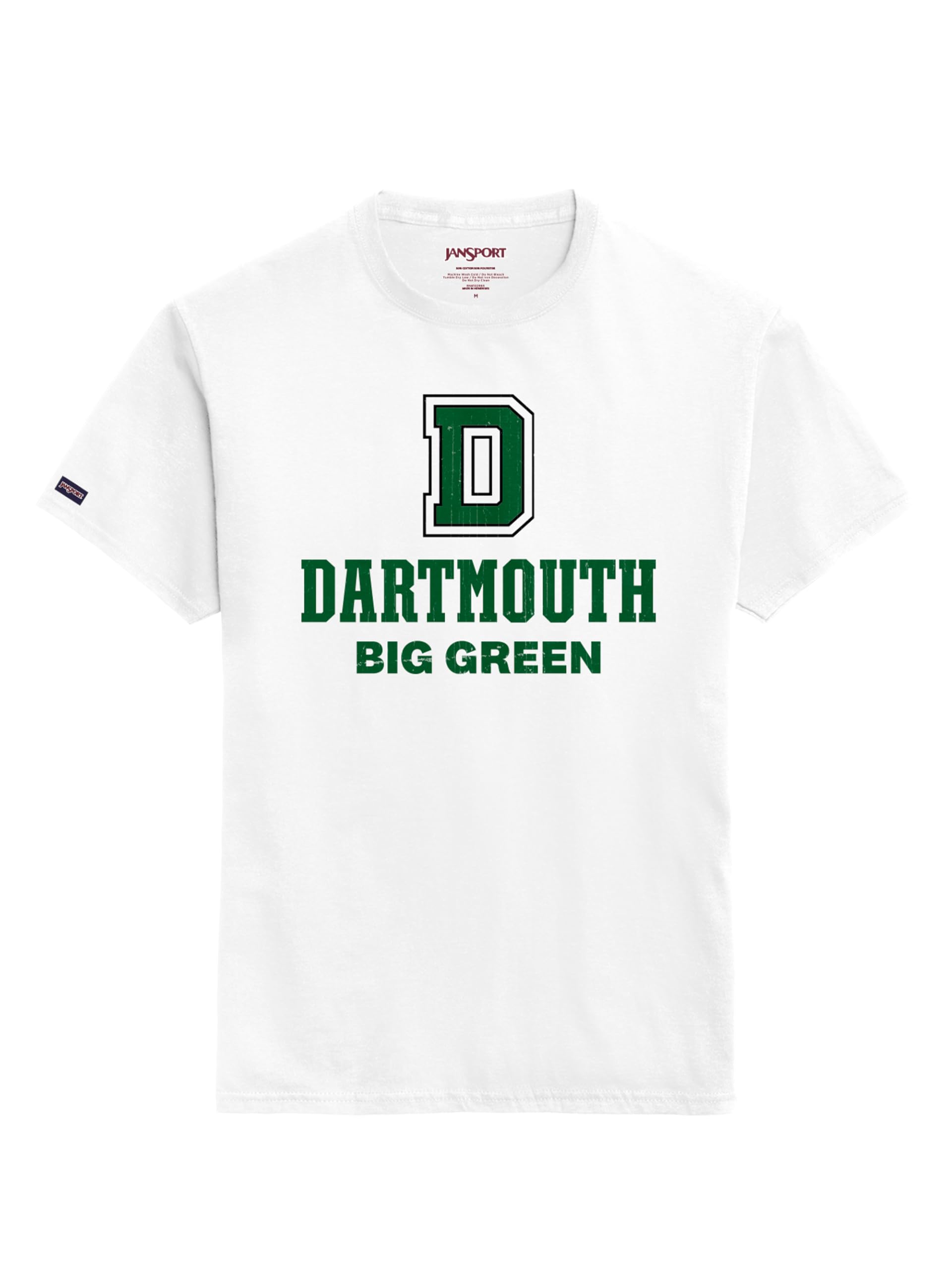 JanSport NCAA Officially Licensed Campus Short Sleeve T Shirt for Men, Soft &amp; Breathable Pre-Shrunk Cotton Crewneck T Shirt