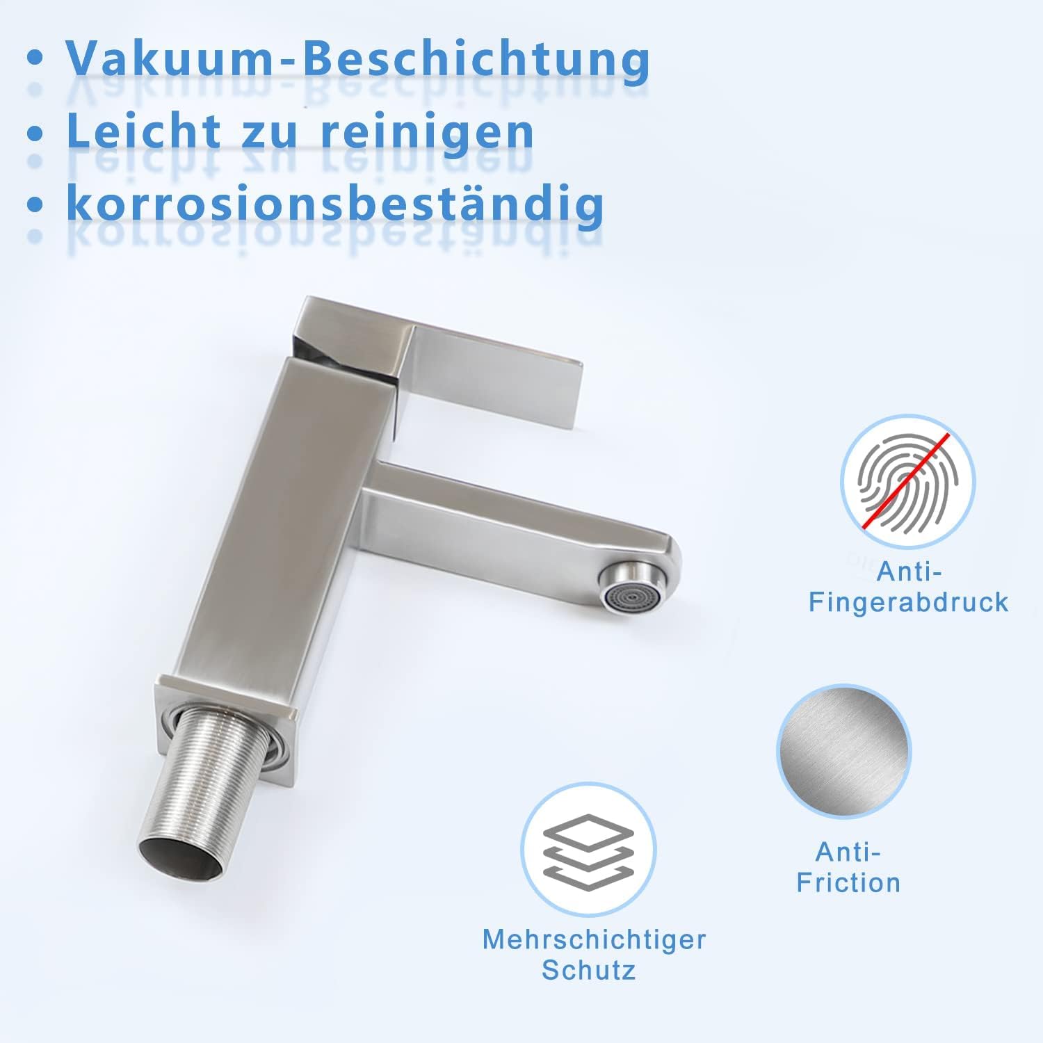 Kraan Roestvrij Staal Geborsteld Mengkraan Wastafel Kraan Kraan Roestvrij Staal Geborsteld Mengkraan Wastafel Kraan