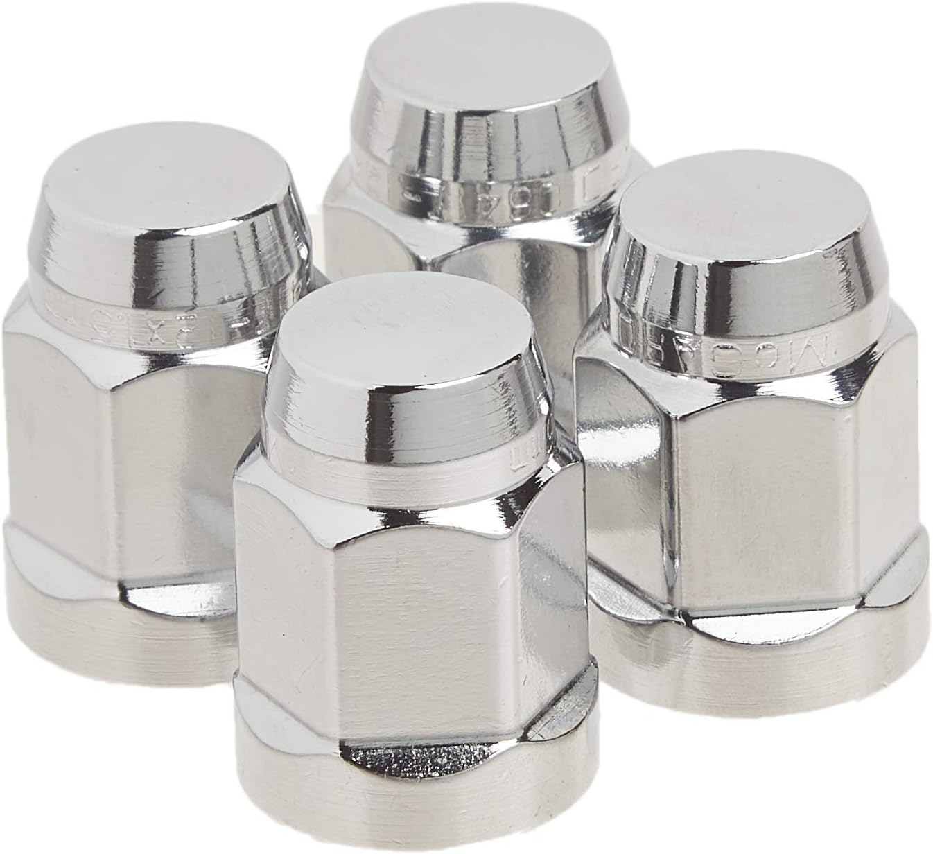 McGard 64012 Chrome Bulge Cone Seat Style Lug Nuts (M12 x 1.5 Thread Size) - Set of 4 : Automotive