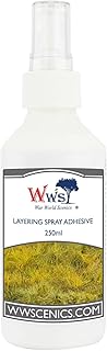 War World Scenics Static Grass Layering Spray 250ml for Model Railway Dioramas & Wargame Terrain