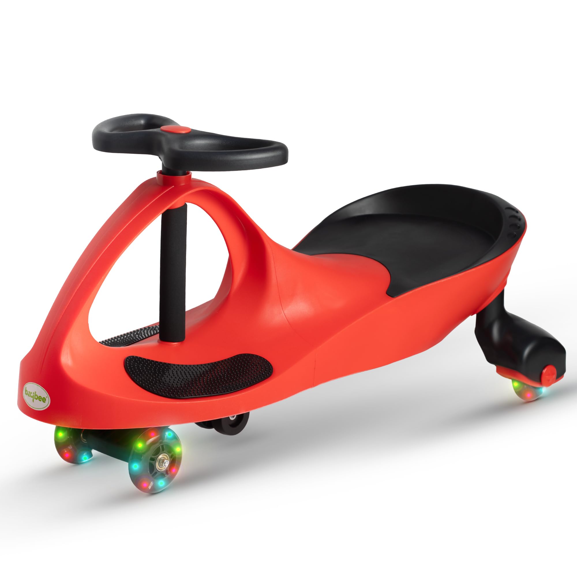 Baybee Unicorn Swing Cars for Kids-Strongest & Smoothest Twister-Magic Car Ride ons for Kids with PU Wheels-Ride on Push car for Babies for 2 Years and Up boys girls (Red & Black)