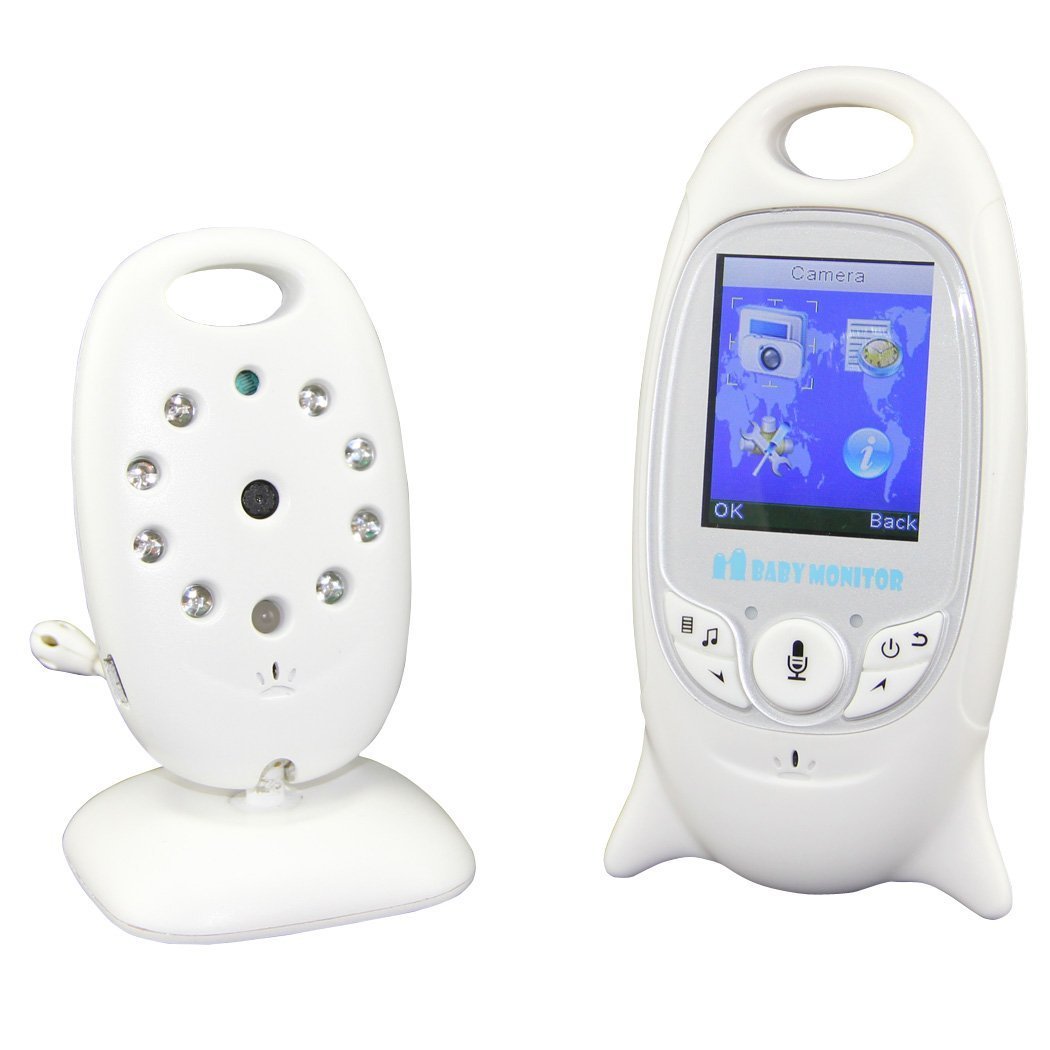 BW Digital Video Night Vision VOX Baby Monitor w/ Lullabies Temperature Talking Built-in Battery Two-Way Audio With 2.0 Color LCD Screen