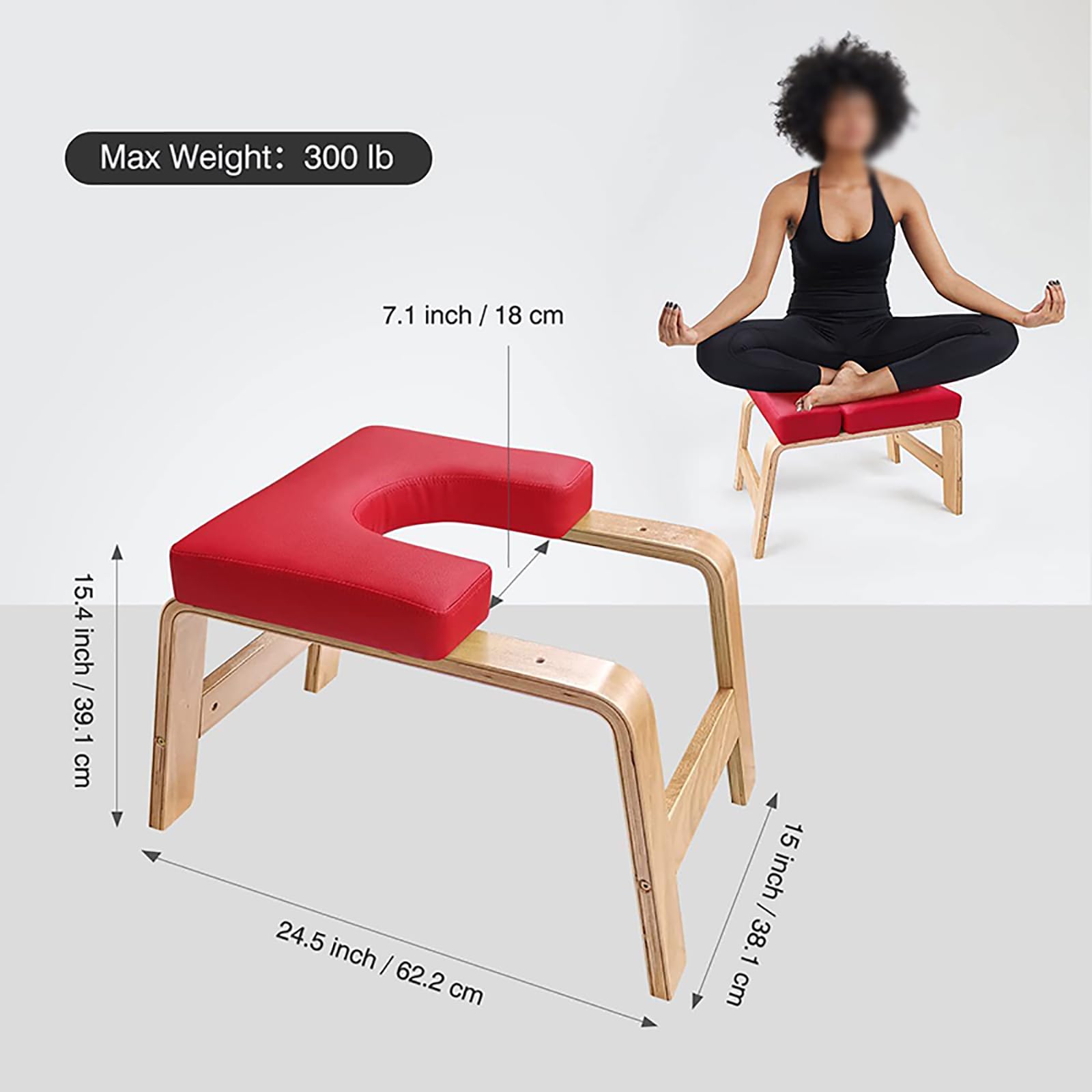 Stuhl Handstand Bank, Holz Handstand Hocker Professionelle Core Strength Hilfs Stuhl Hause Fitness Ausrüstung