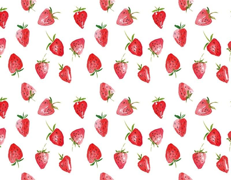 Avezano Summer Strawberry Door Mat Backdrop Welcome Door Rubber Floor Mat Melons Indoor Decoration Still Life Shooting Decorations Photo Studio Props (6.5x5ft)