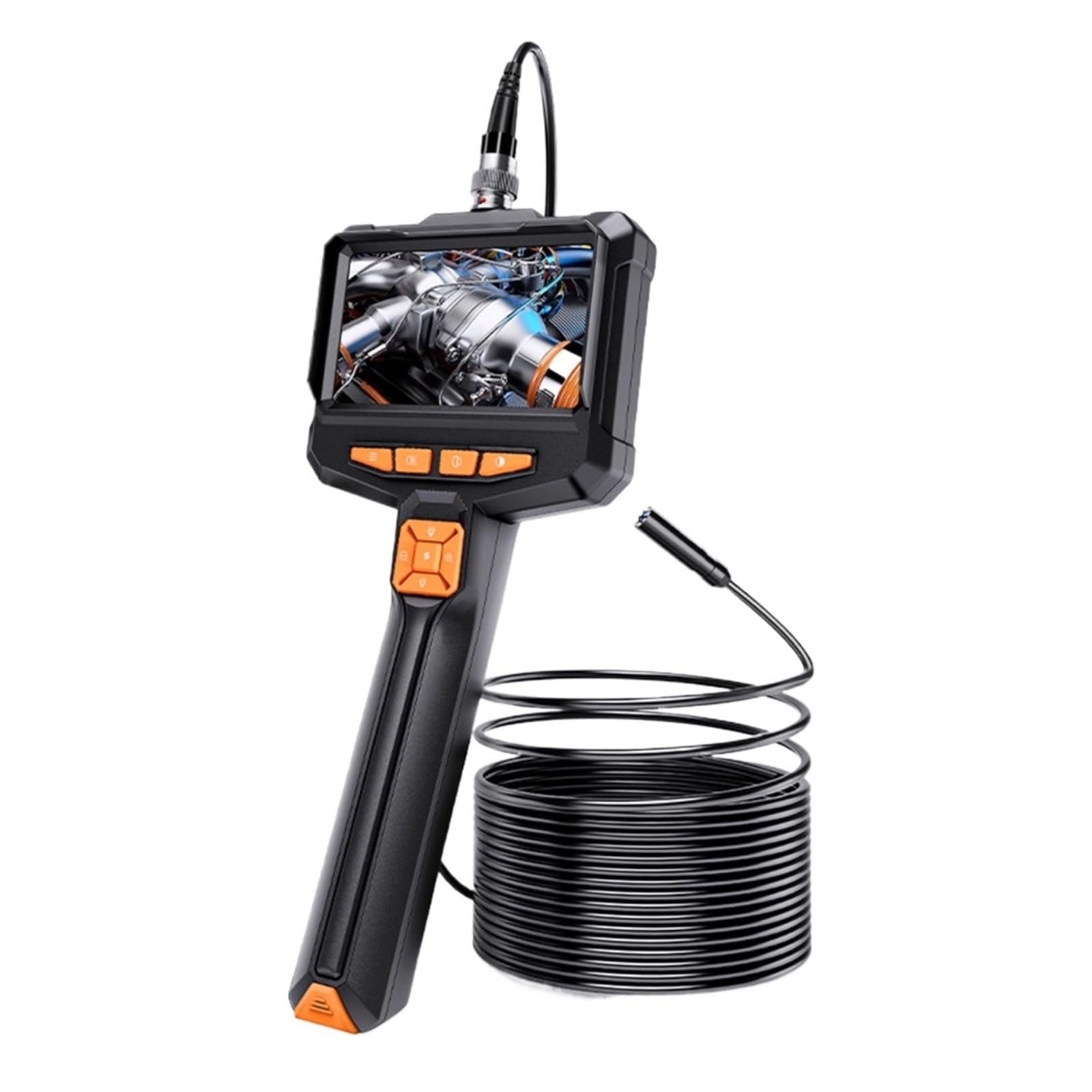 YNIYUJKL Camera, 4.3 Inch Handheld Industrial Endoscope Hd Inspection Camera With Led For Automotive/Pipeline,For Wall Automotive Engine