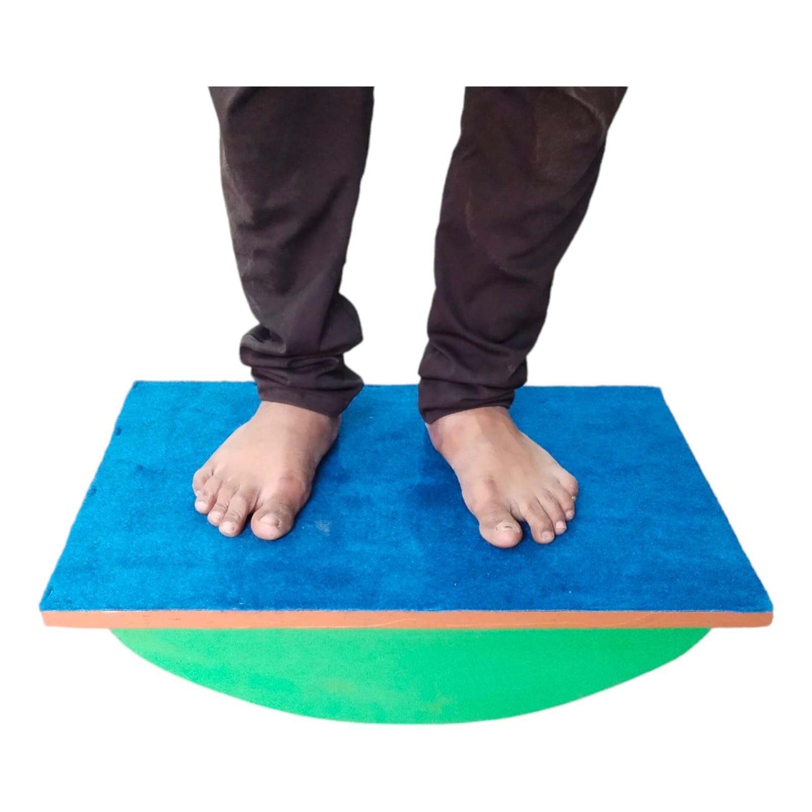 Wooden Balance Board Foot Rocker Leg Exerciser for Occupational Physiotherapy, Simply Fit Board, and Kids Safe Balancing Board