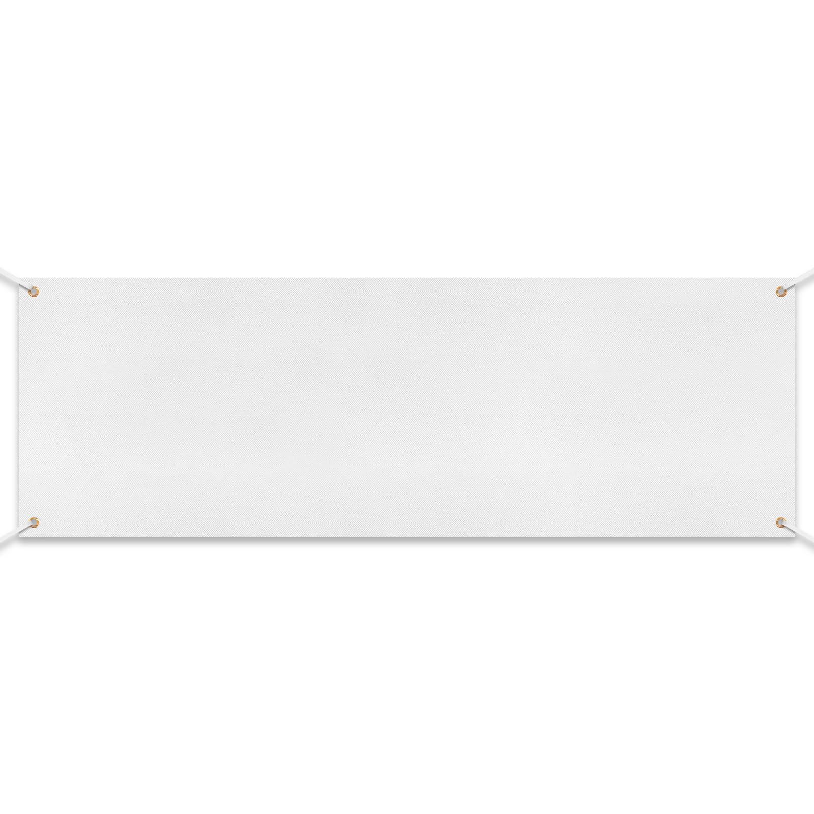 Zonon Blank Banner to Decorate Polyester Oxford Cloth,White,4 X 12 Feet