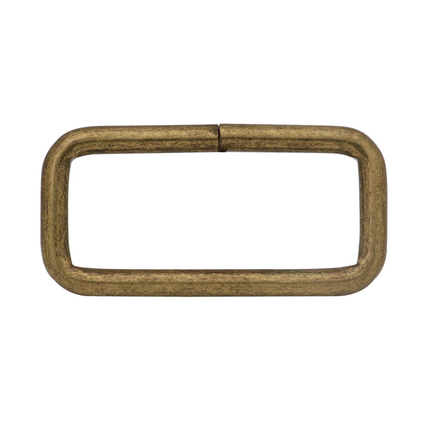 Wuuycoky Women's Bronze 2" Inner Length Rectangle Rings Loop Ring No Welded For Strap Webbing Belts Buckle Pack Of 6