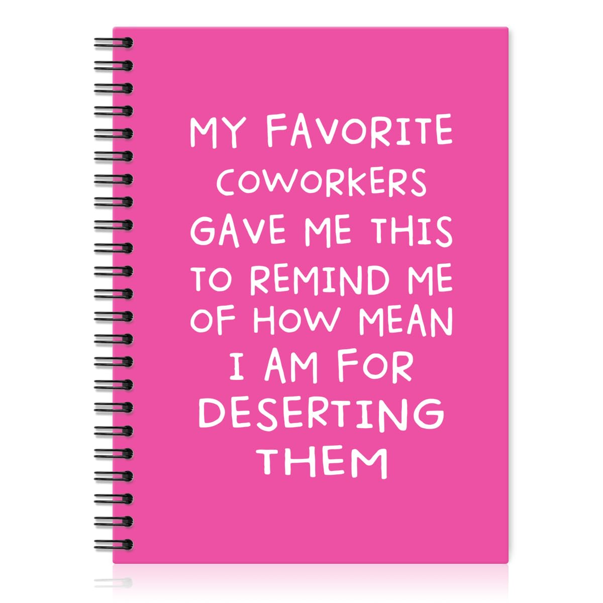 QYUVK My Favorite Coworkers Gave Me This Rose Red Hardcover 160 Pages Spiral Notebooks, Funny Coworker Leaving Gifts, Coworker Birthday Gifts, Goodbye