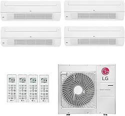 Ar-Condicionado Multi Split Inverter LG 30.000 (1x Evap HW Artcool 9.000 + 1x Evap HW Artcool 24.000) Quente/Frio 220V