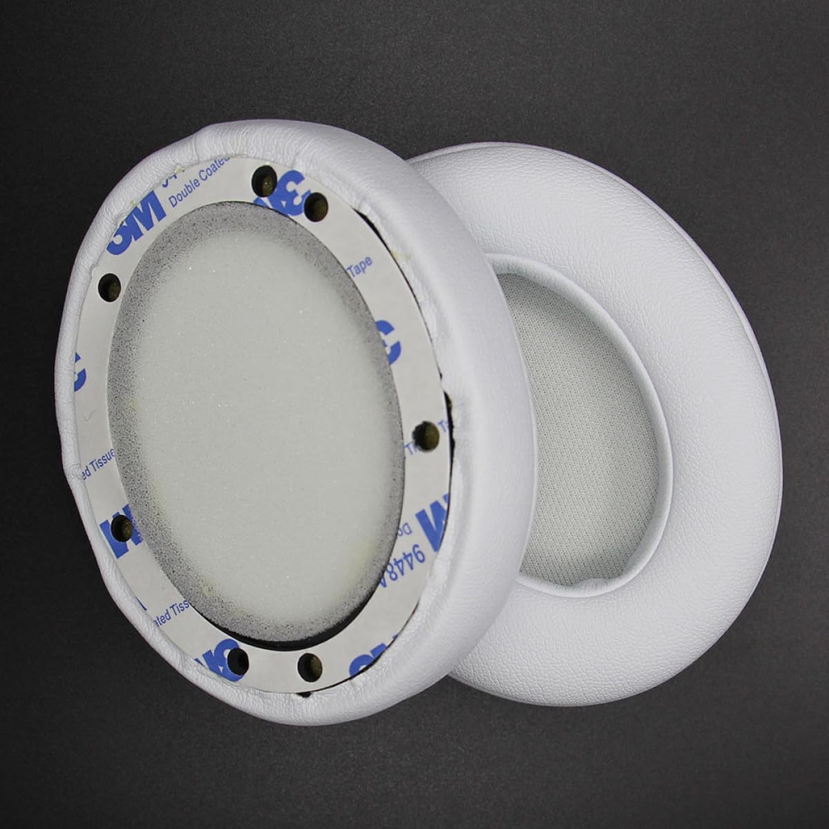 OSALADI 6pezzi Cuscini Auricolari Di Ricambio Proteina Sintetica Facile Installazione e Comfort Prolungato Compatibili Con Cuffie Standard Bianco
