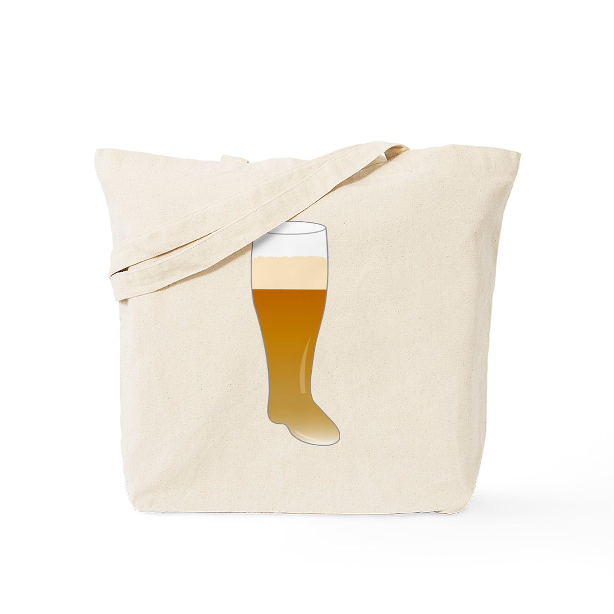 CafePress Beer Fest Boot Tote Bag Natural Canvas Tote Bag, Cloth Shopping Bag