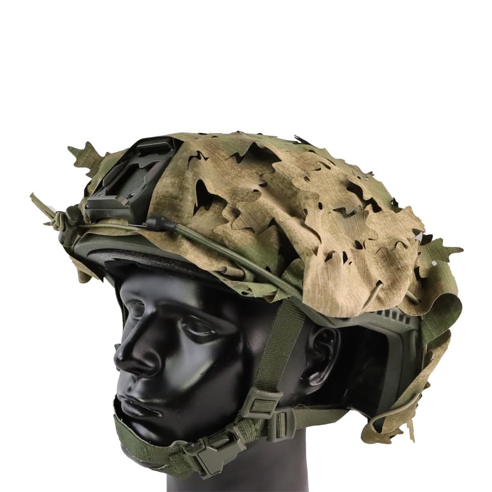 Tactical Helmet Cover Breathable Mesh Camo Camouflage Helmet Cover Great for Tactical Military Gear Combat Fast Helmet (FG)