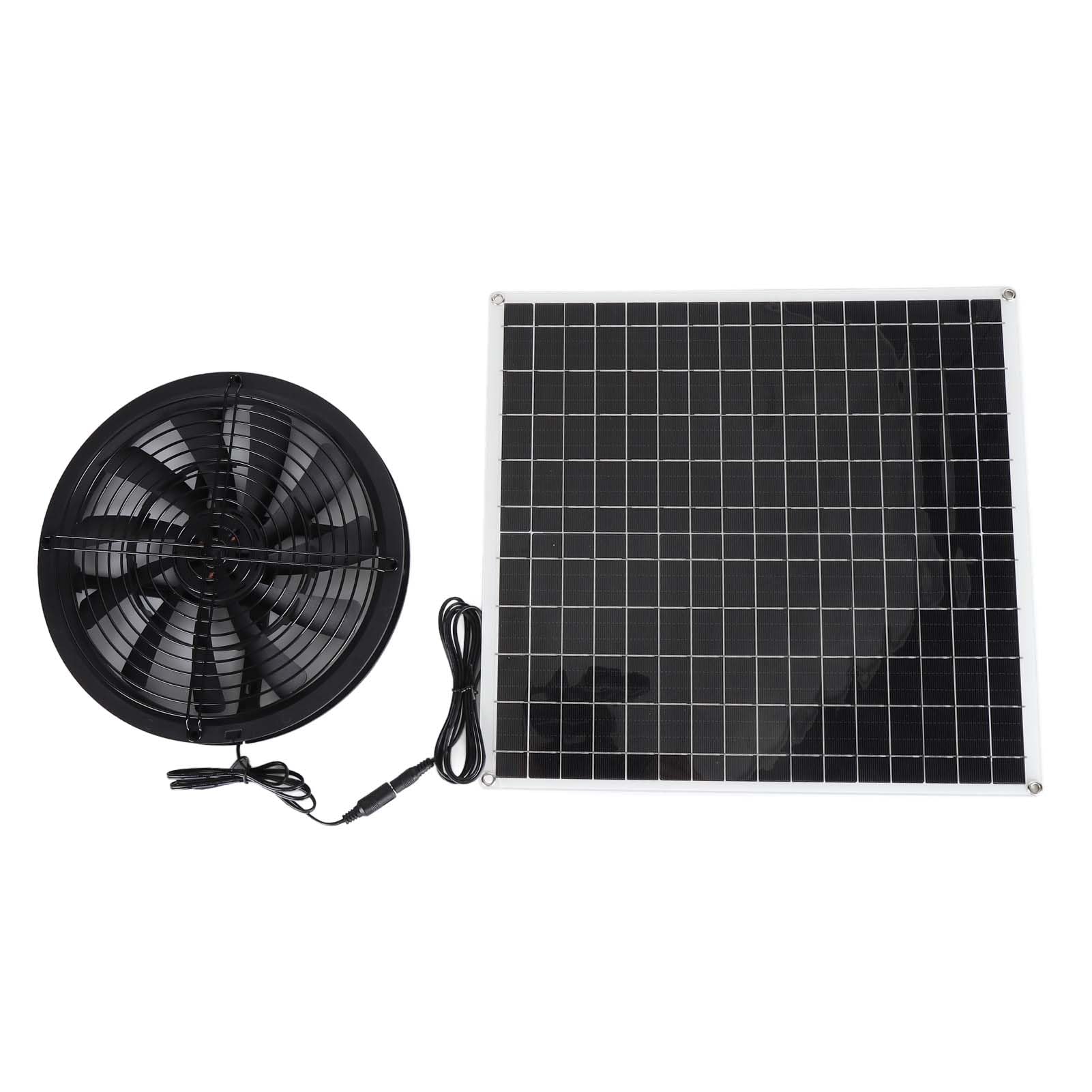 Wentylator solarny |Szybka wentylacja o mocy 20 W dla kurników/szklarni/kurników |Odporny na warunki pogodowe i rdzę wentylator ABS z wirnikiem 25 cm