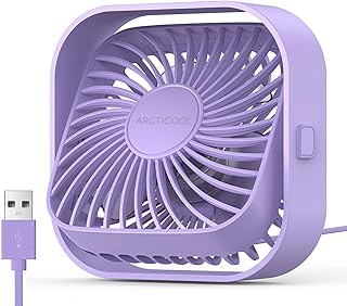 ARCTICOOL Small Table Fan, 4 Inch Mini USB Desk Fan, Strong Airflow & Quiet, USB Powered Table Desktop, 3 Speeds Wind Smal Price In India