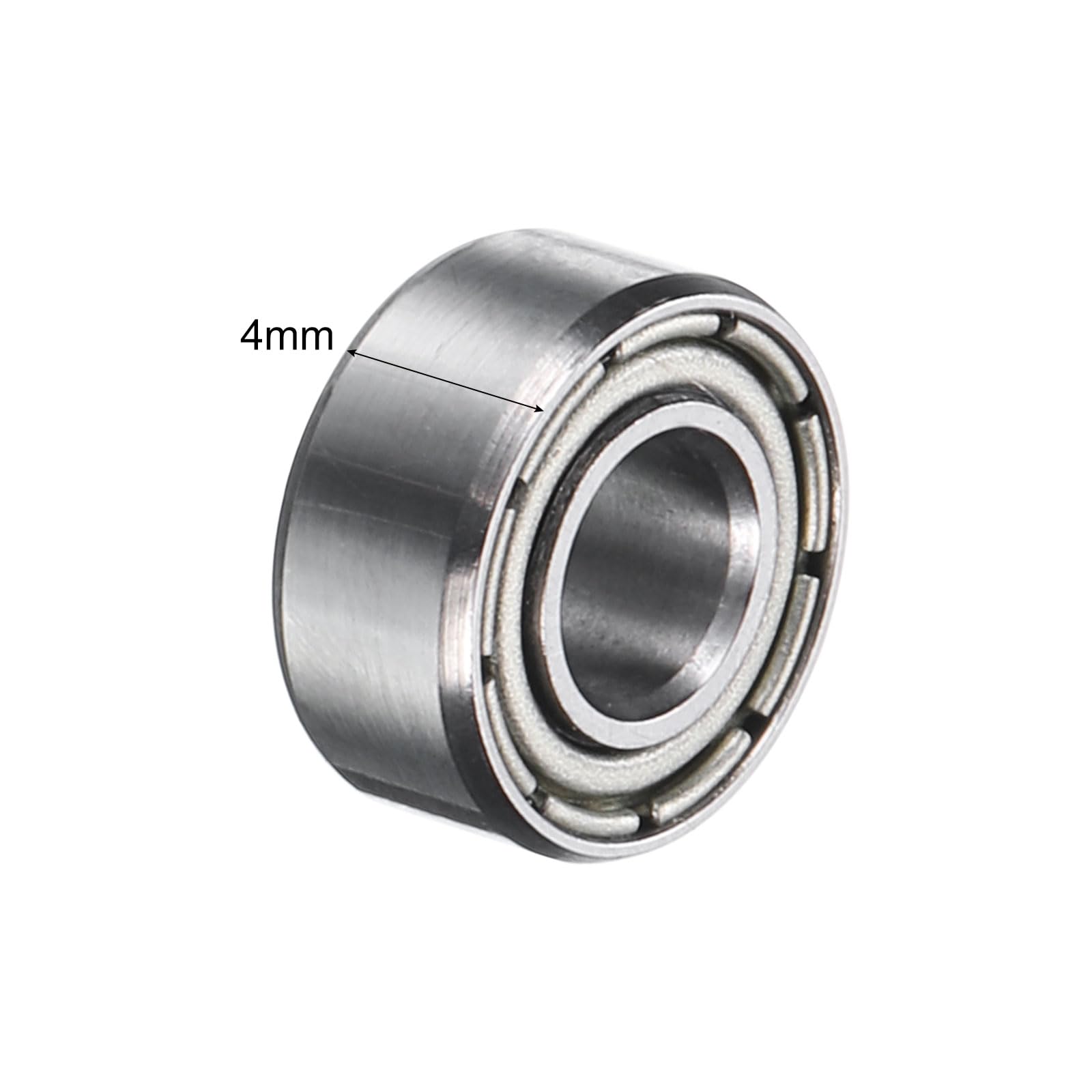 QUARKZMAN 20 sztuk 684ZZ łożyska kulkowe zwykłe 4 x 9 x 4 mm, łożyska ze stali chromowanej, podwójnie uszczelnione, precyzyjne łożyska, P0 (ABEC 1)