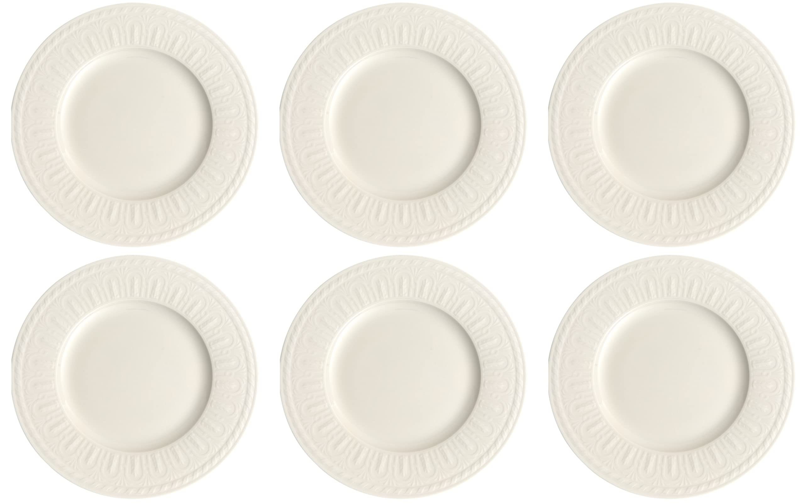 Villeroy & Boch CELLINI Speiseteller Essteller Ø 27cm 6er Set weiß Porzellan
