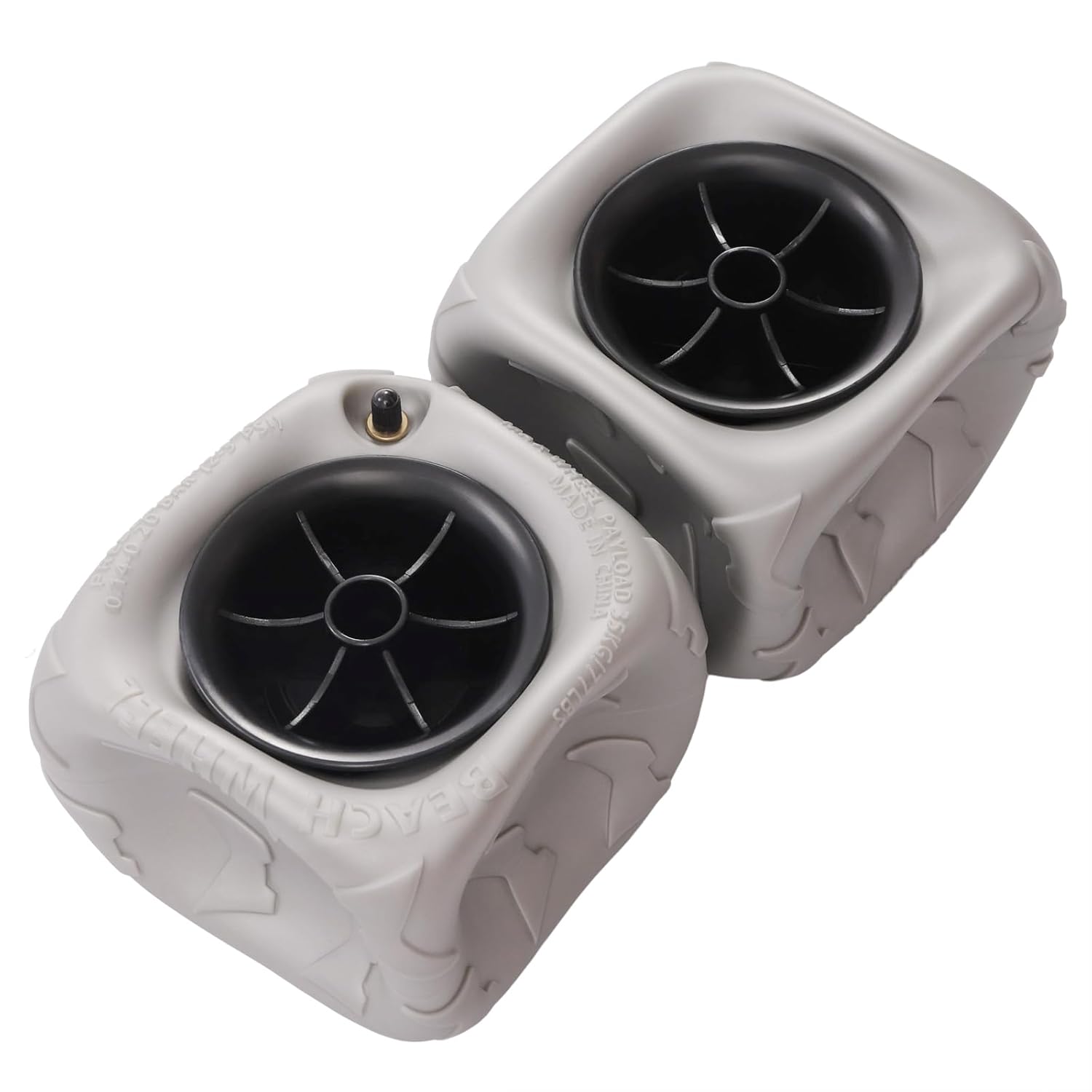 Beach Inflatable Wheels, 2 Pcs 10" Beach Wagon Cart Wheels Beach Inflatable Kayak Wheels, Fishing Beach Buggy Cart Beach Cart Tires for Kayak Dolly (9")