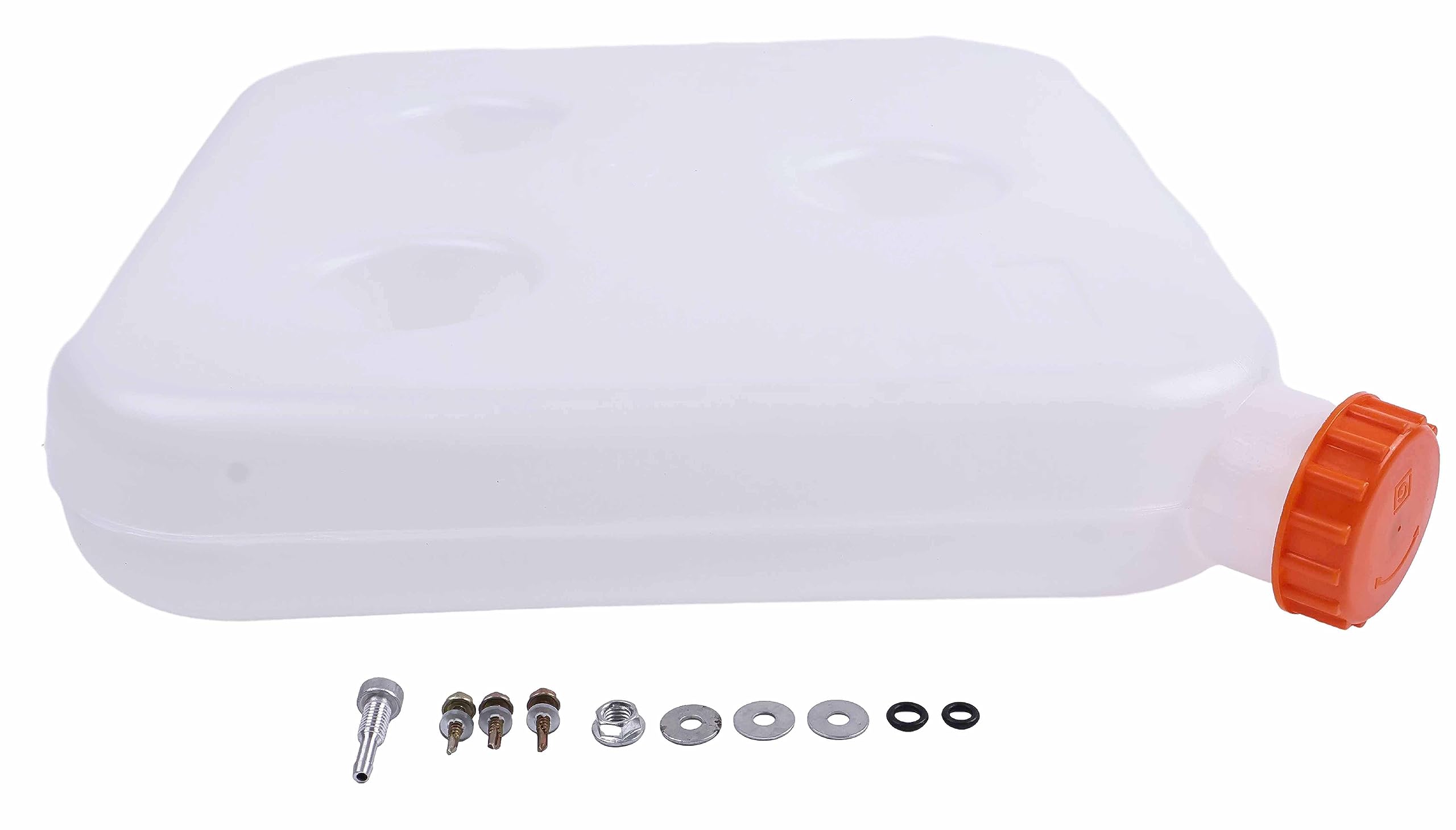 Depósito de plástico de 10 L, tanque con kit de tornillos compatible con coche y camión