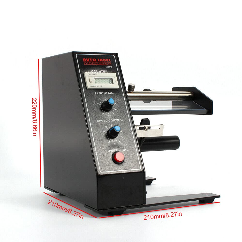 Automatische Etikettenspender Etikettierer Etikettiermaschine Aufkleber-Trennmaschine Auto Rechteckige Etiketten Display Label Dispenser für Etiketten Strichcodes Verpackungsmarken Aufkleber usw