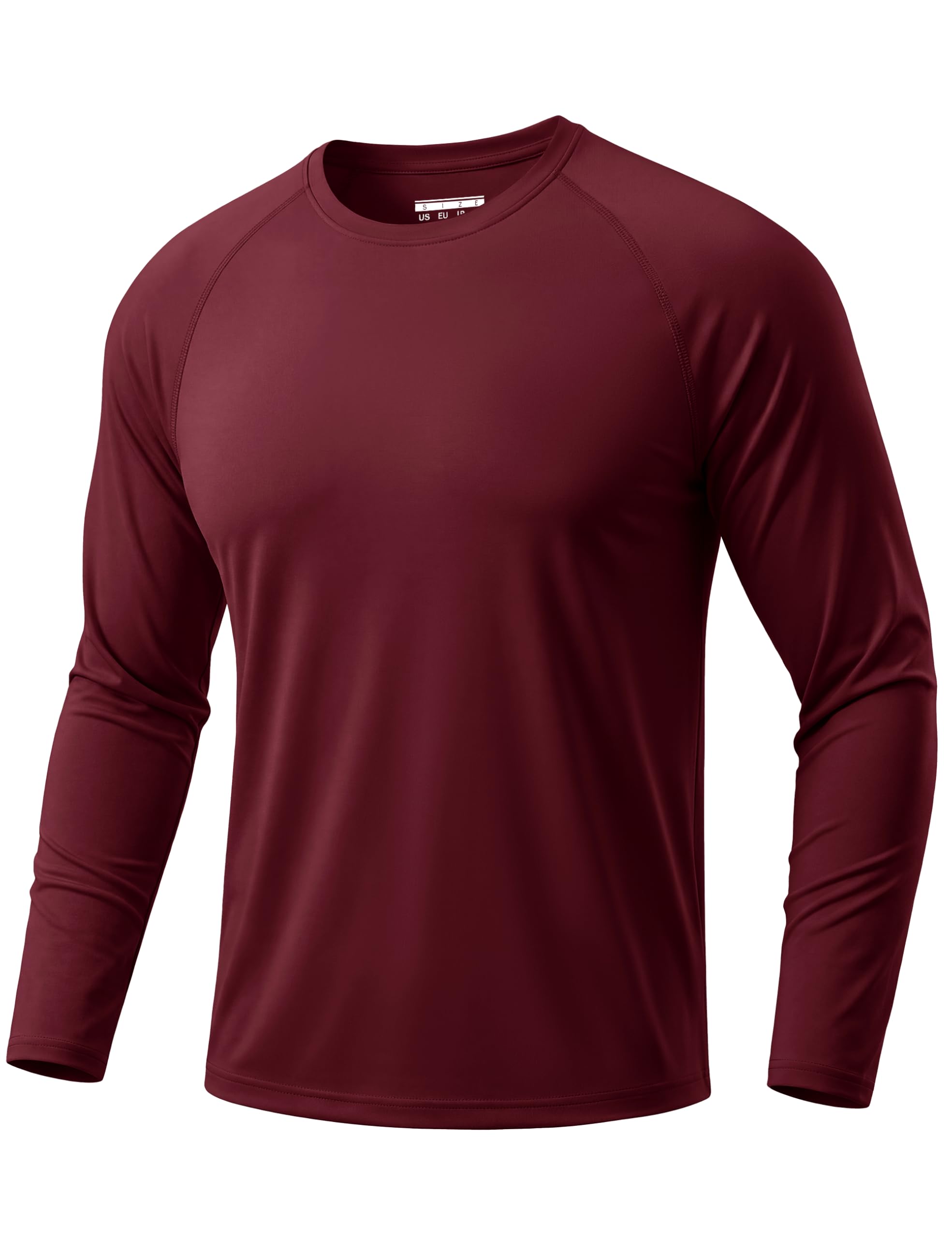 TACVASEN Herren UPF 50+ UV Sonnenschutz Langarmshirt Outdoor Langarm T-Shirt Rashguard