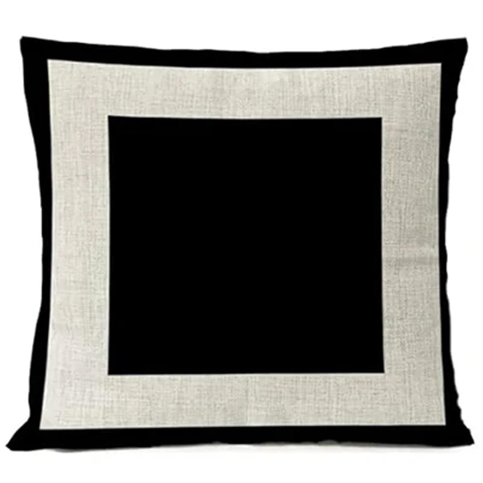 Pillow Covers 2pc Black White Geometric Pillowcase Linen Cushion Cover Office Home Décor Printed For Living Room(Color-1,50 * 50cm)