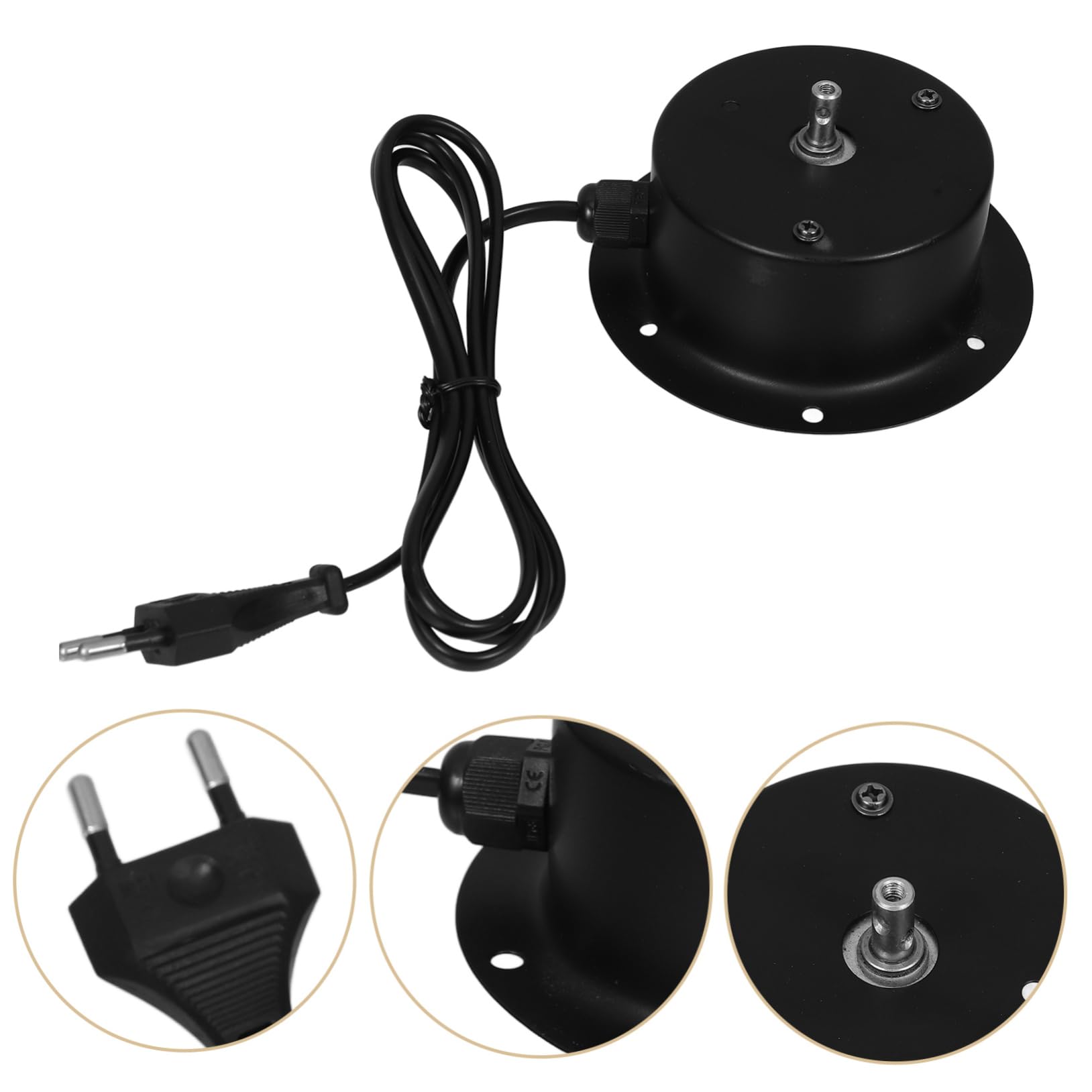 Alipis Moteur Électrique De Boule à Facettes En Verre Système Motorisé Rotatif Pour Effets Visuels Sur Scène