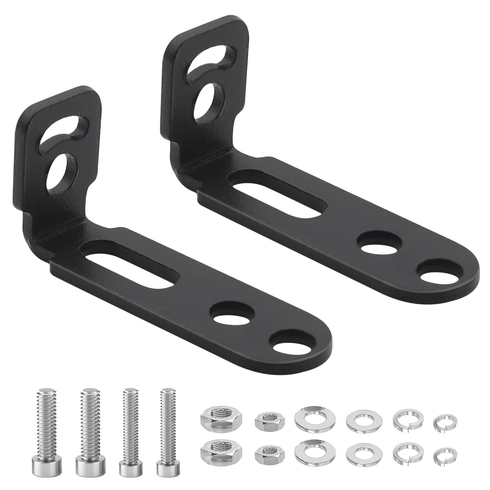 Biqing 2pcs support de phare additionnel moto 7 conception de personnages support de montage barre led pour motos, vélos, scooter, vtt, utv, tout-terrain