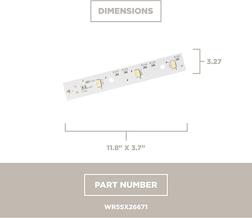 Miniatura 5 de GE Electrodomésticos WR55X26671 - Placa de luz para refrigerador