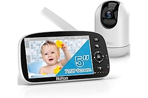 VAVA 5" 720p HD Split-Screen Baby Monitor