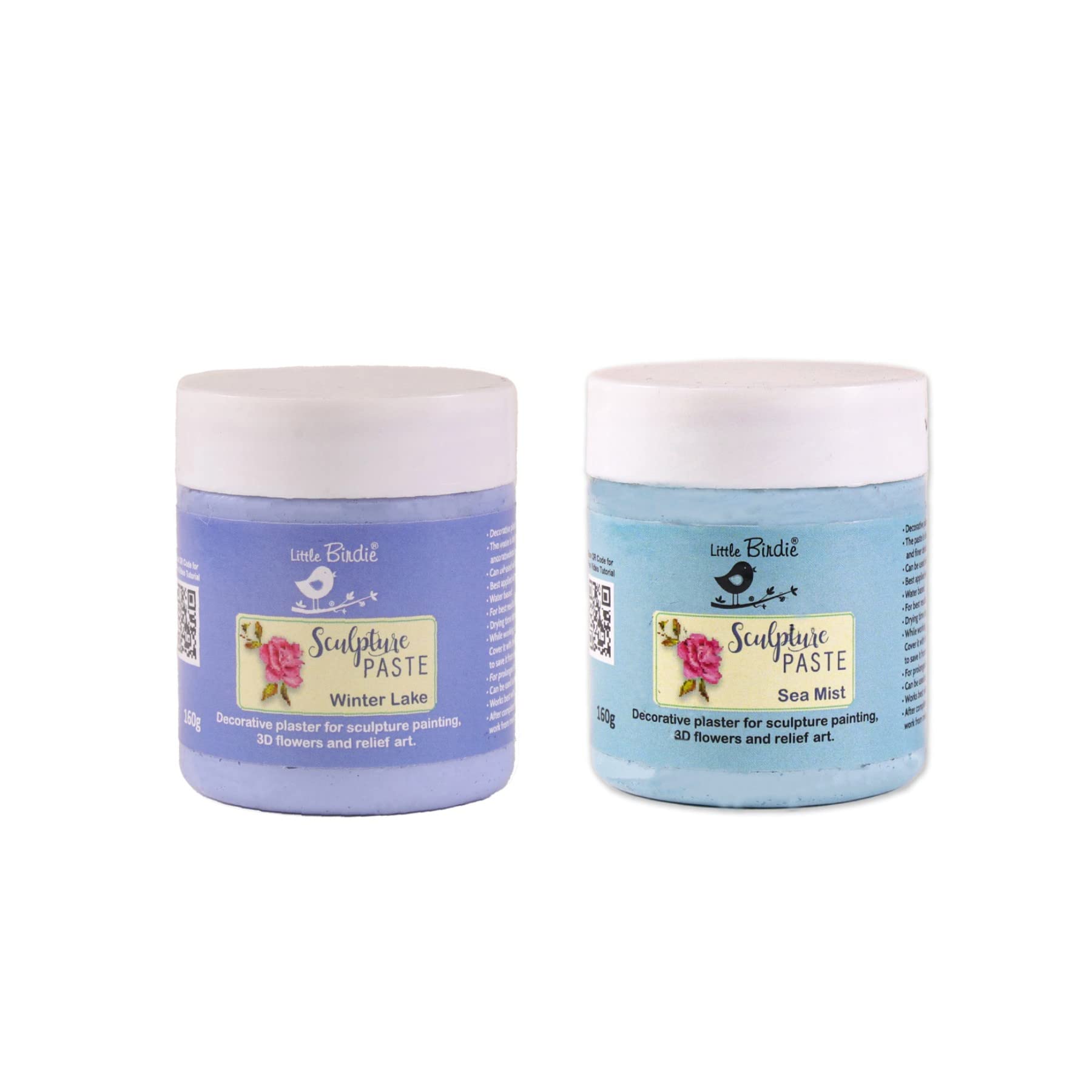 Little Birdie Sculpture Paste 160GM 2 Pack (Winter Lake | SEA Mist)