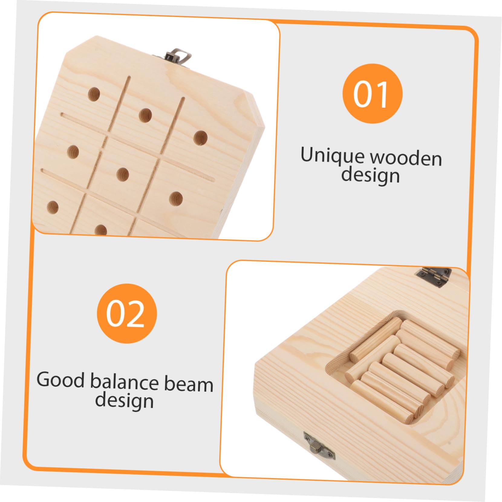 Tablero Sensorial de Madera Montessori para Bebés Educativo con Cilindros Táctiles Redondeados Desarrollo Motriz Fino y Coordinación Mano-Ojo Juguetes Duraderos para Años