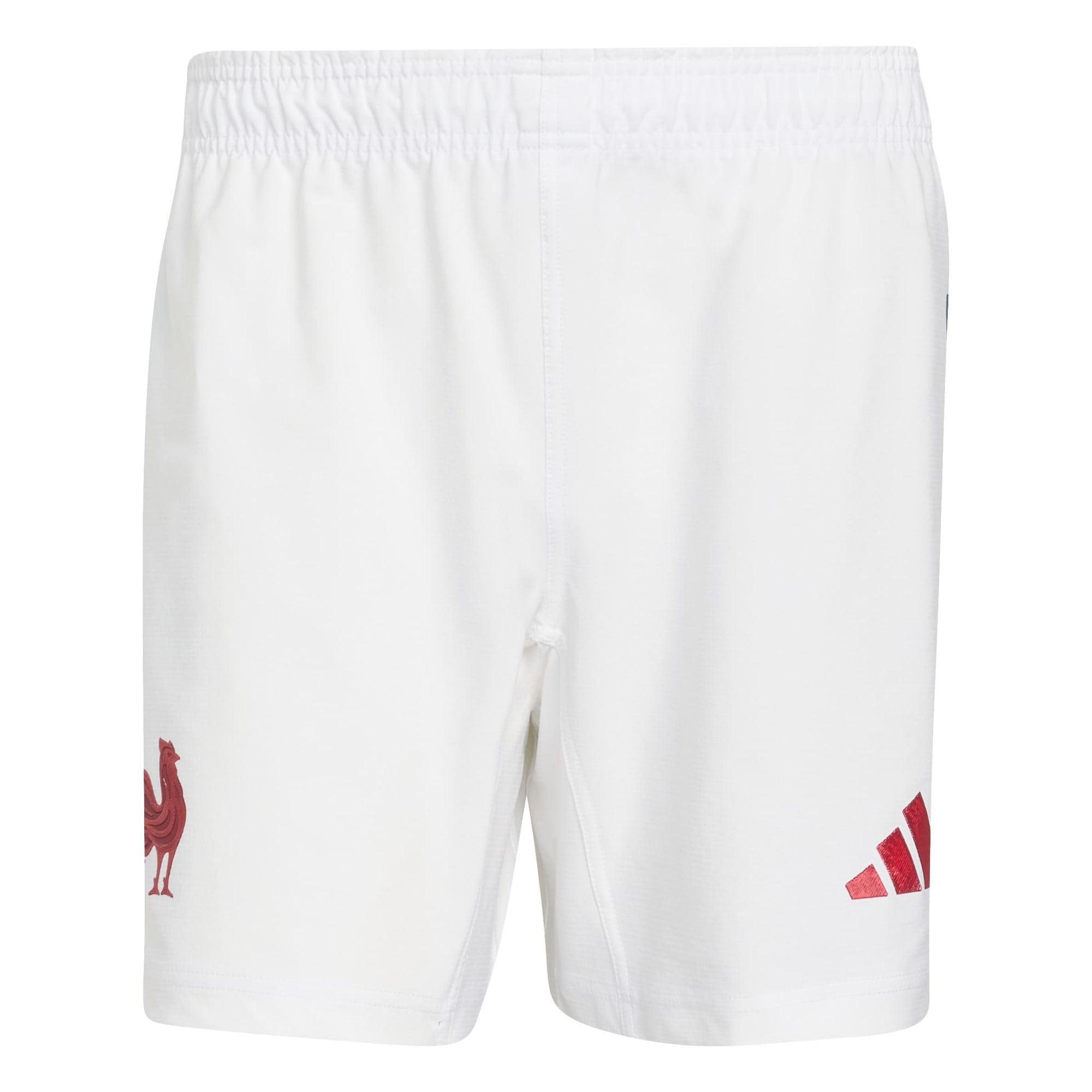 adidas Men's France Rugby Replica Playing Short Shorts, White, XXL