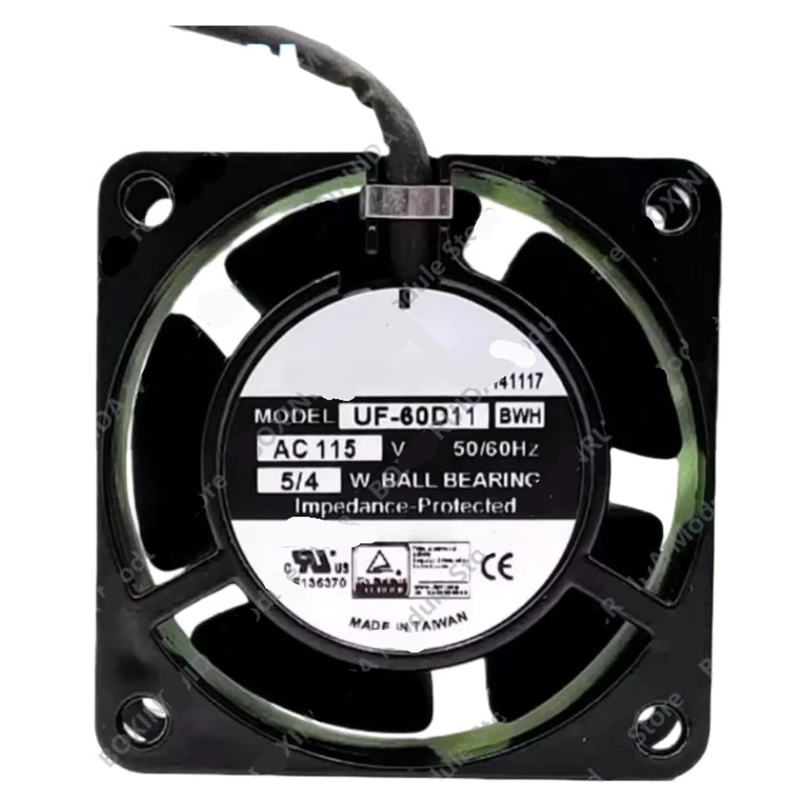 Mini ventilateur carré à flux axial UF-60D11BWH pour boîtier compact