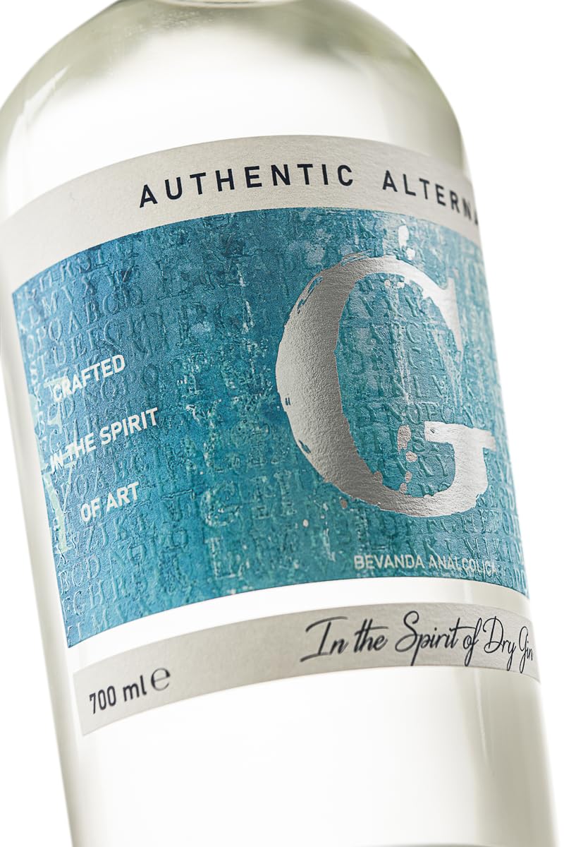 Freely G-dry Gin Analcolico 0%, Alternativa al Gin in stile London Dry Gin Senza Alcol, Senza Zuccheri, Gusto Secco, 700 ml