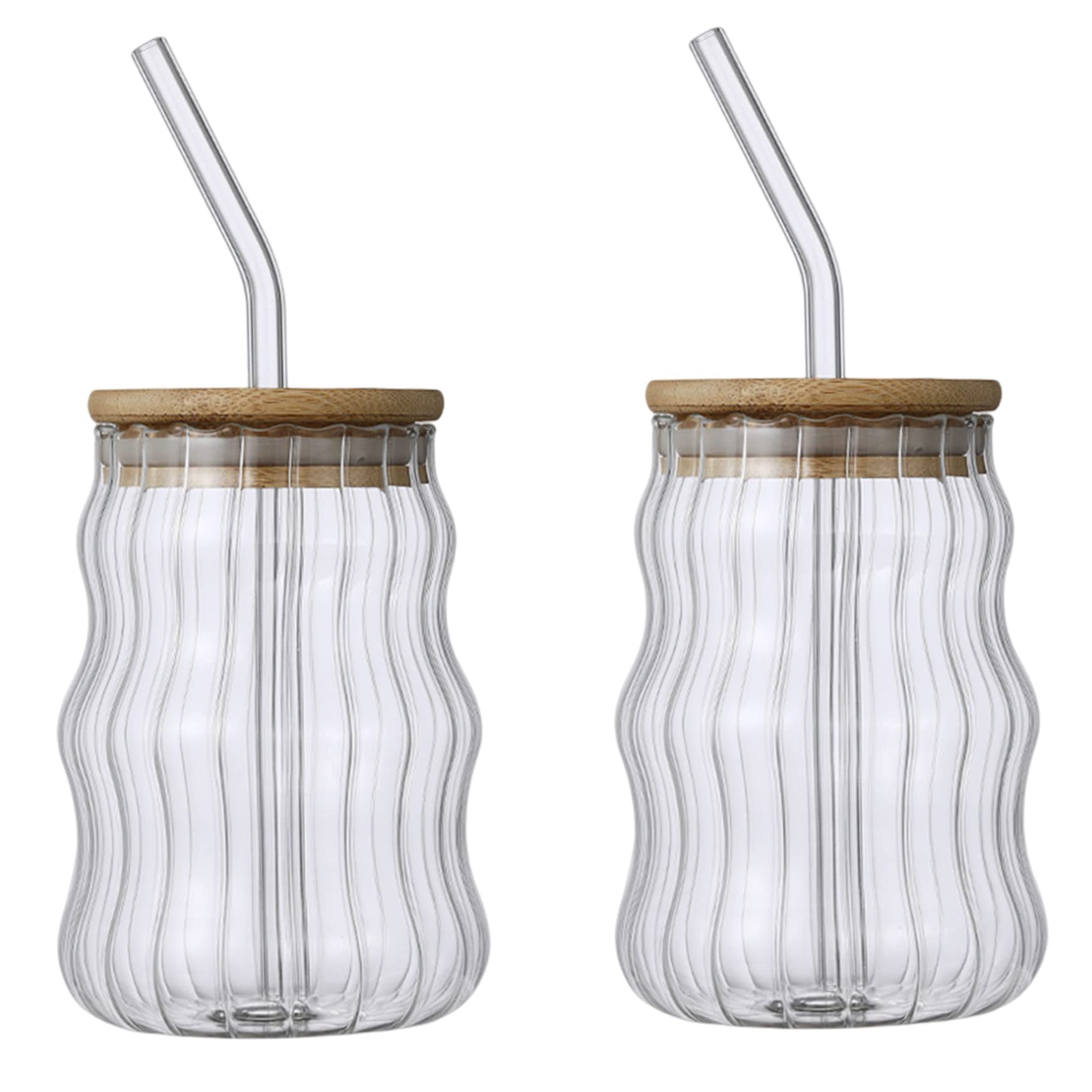 Verres À Boire Avec Pailles Et Couvercles | Tasses À Café Gobelet Pour Jus De Boisson 500 Ml