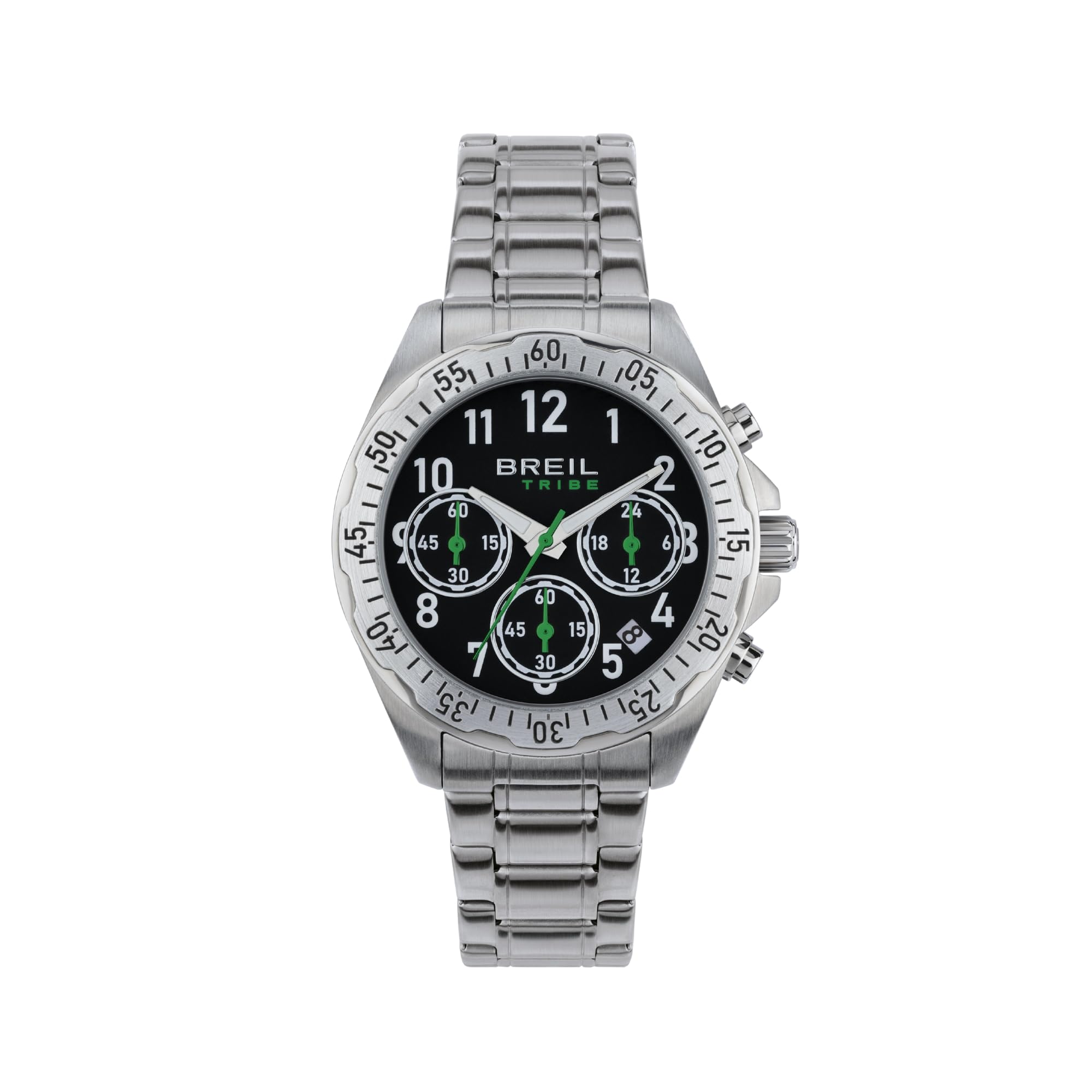 Breil Orologio Uomo, Bracciale in Acciaio, Cassa 37 cm | Collezione GROW UP, Movimento Quarzo Analogico, Resistente all'acqua 50 metri, Idee regalo Uomo